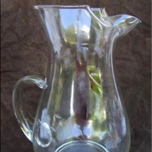 PRINCESS HOUSE HERITAGE PITCHER - Large 10" pitcher/ beverage server/cat-tail